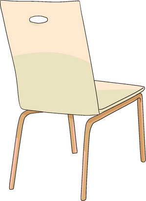 Manhwa Inspired Study Wooden Leg Chair